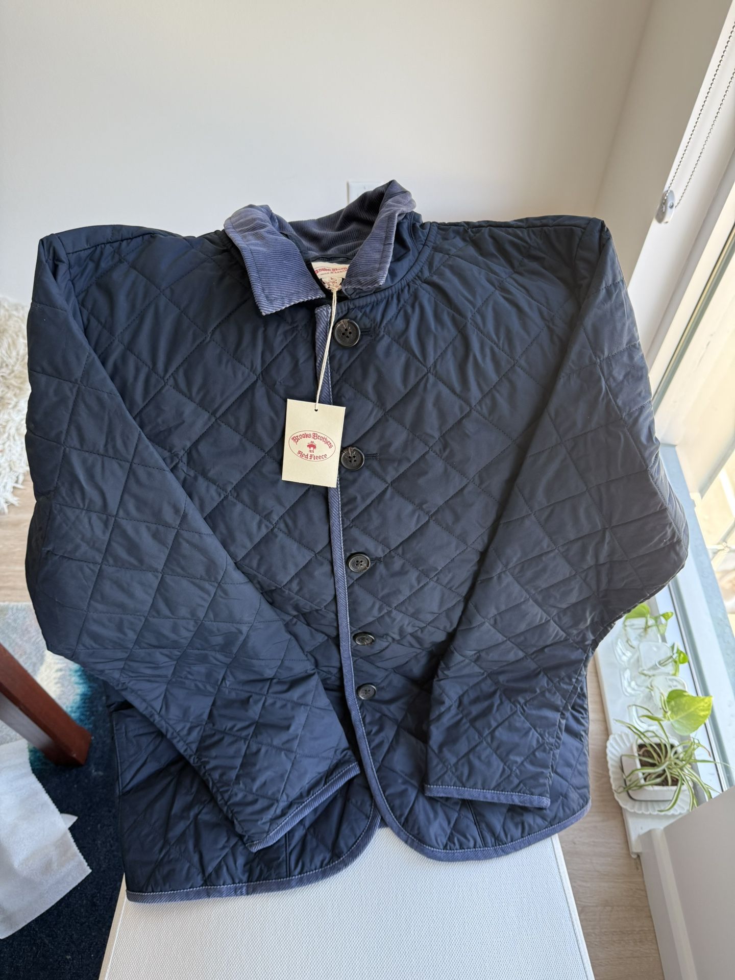 Brooks Brothers Diamond-Quilted Jacket, Large