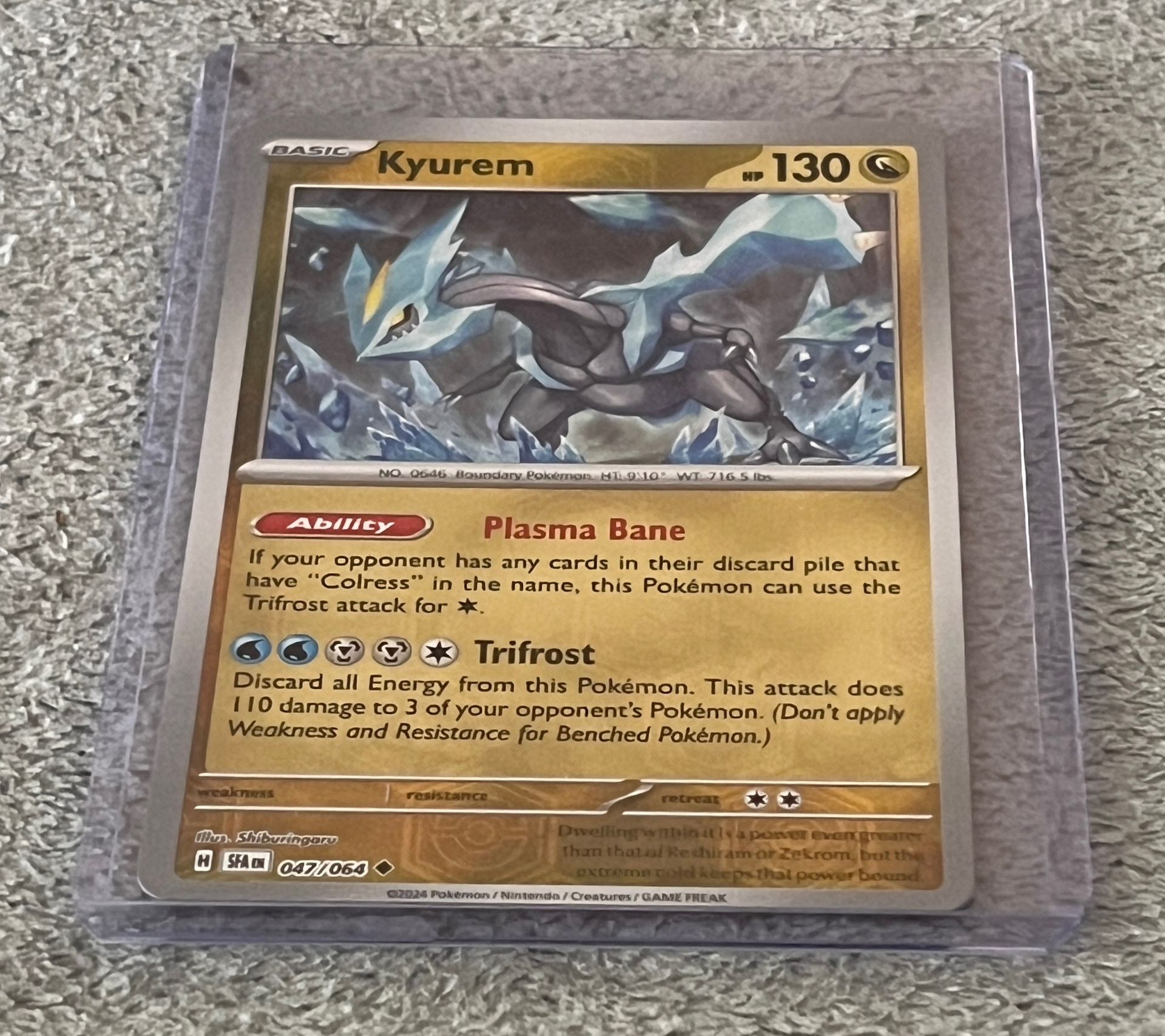 Kyurem 047/064 Shrouded Fable Reverse Holo Pokemon Scarlet & Violet