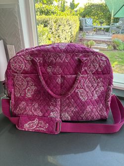 Vera Bradley Large Pink Quilted Bag