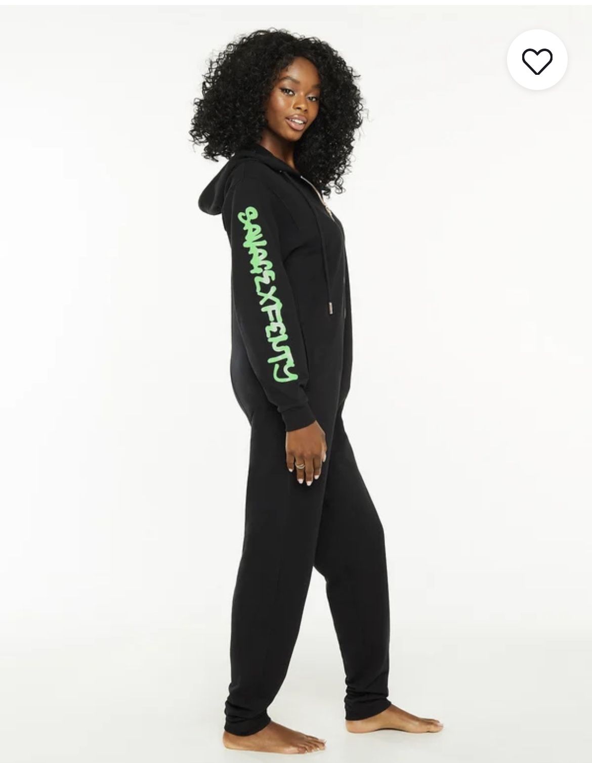Savage X Fenty Forever Savage Black Hooded Onesie