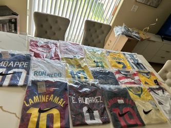 Selling soccer jerseys