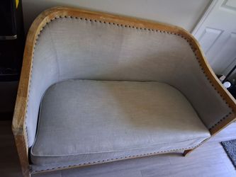 Sofa C wood light silver
