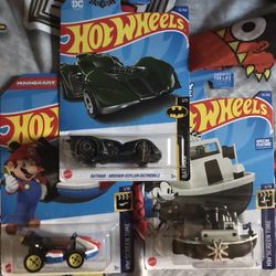 Hot wheels Mario Kart,, Mickey Mouse and Batman