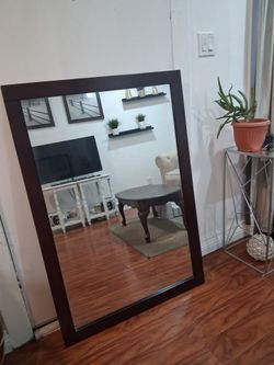 San Clement 45 x 31 1/2 inch Vanity Mirror Brown BRAND NEW