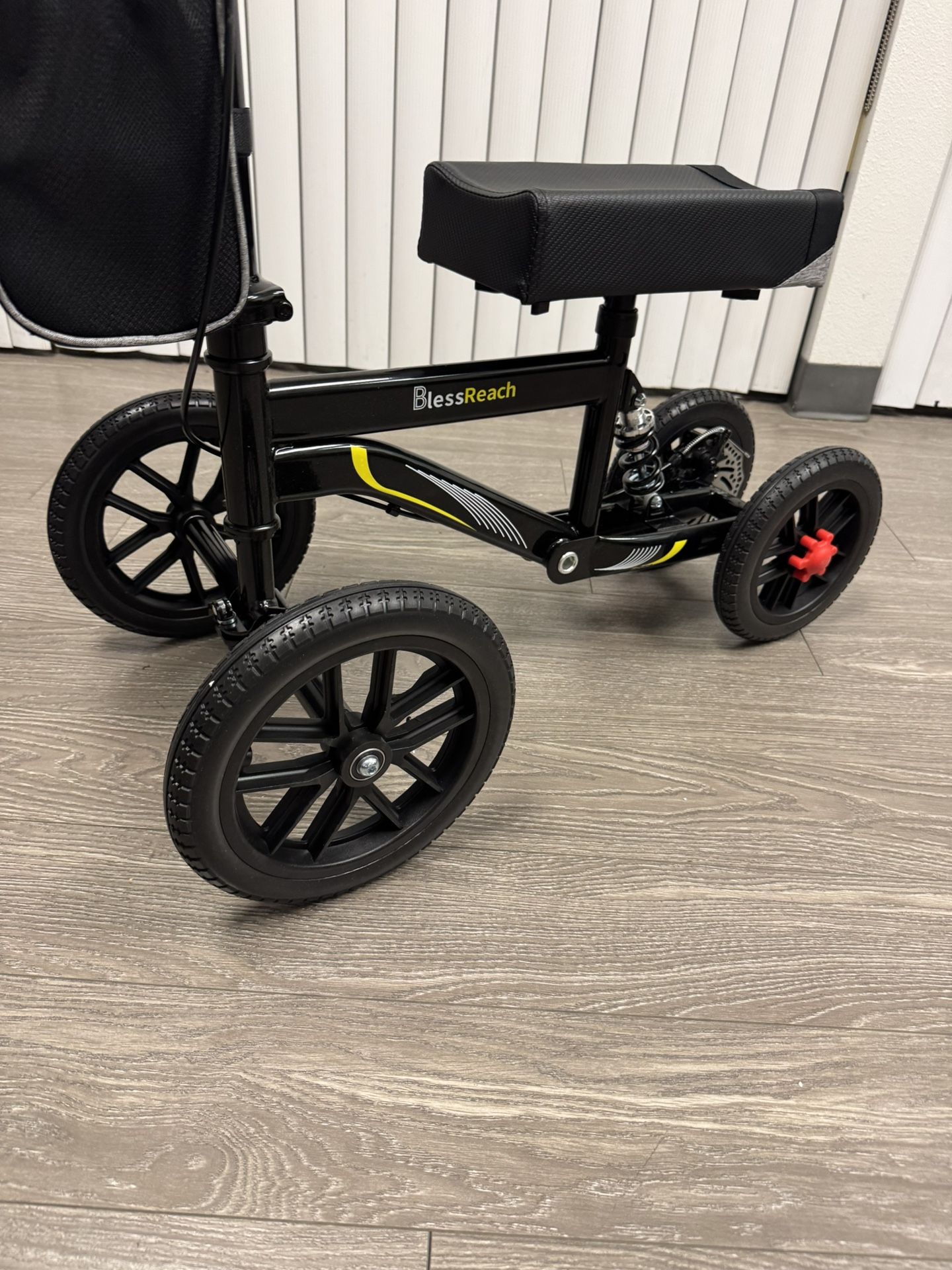 New / BlessReach All Terrain Knee Scooter Walker / 300 Pound Capacity / Crutch Alternative / Foot Leg Toe Injury