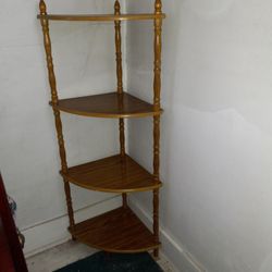 Vintage Corner Shelf 4 Shelves 