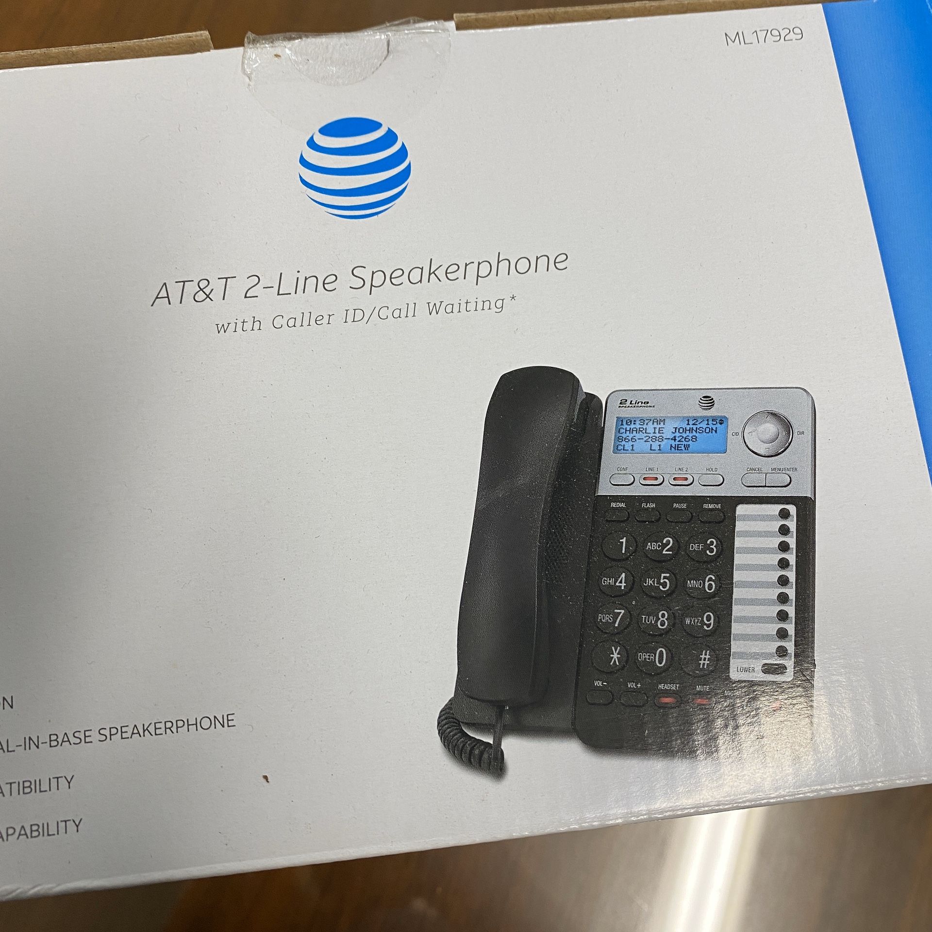 2-line landline speaker phone