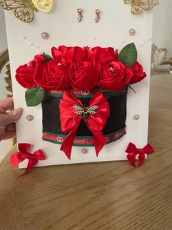 cuadro de rosas eternas