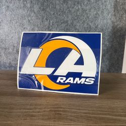 LA RAMS 3 layered decal sticker Football NFL SPORTS