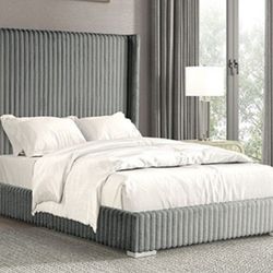 Brand New Grey Queen Bed Frame (Available In Eastern King)
