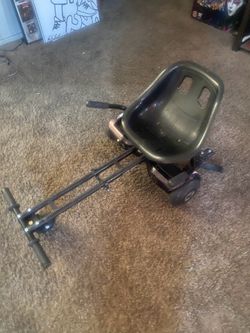 Hover board go kart with hover board