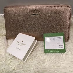 Kate Spade Rosegold Wallet PWRU5073 New With Tags