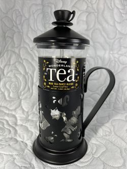 NEW Disney Alice in Wonderland Mad Tea Party Blend Loose leaf Tea Coffee French Press 1.50oz Mad Hatter White Rabbit Walt Disney Parks World Resort