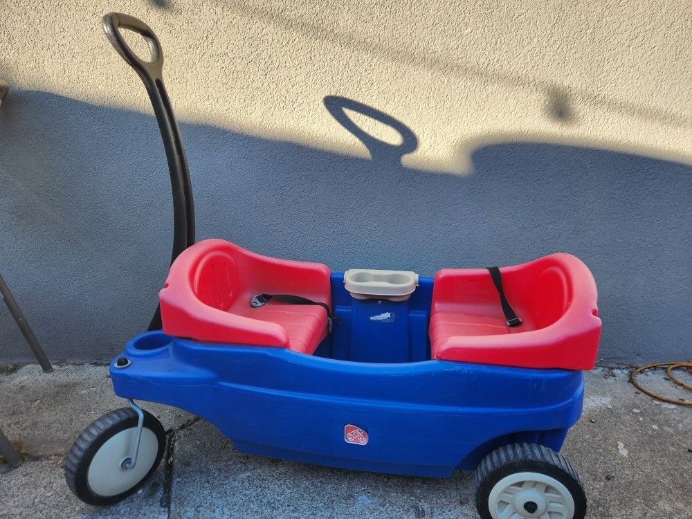 Step2 Wagon for Two kids, Includes Seat Belts, Made of Durable plastic
