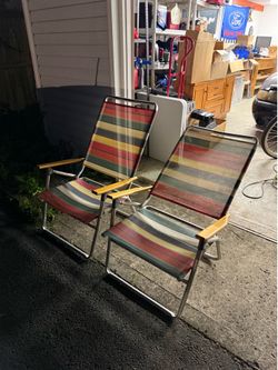Vintage beach chairs