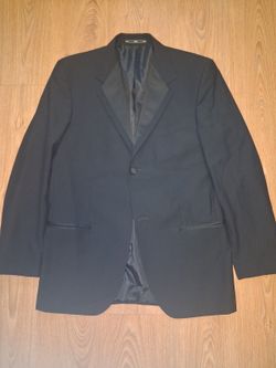 Ermenegildo Zegna Tuxedo Jacket Mens 40L Black Virgin Wool
