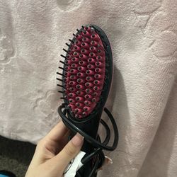 hair straighter brush 