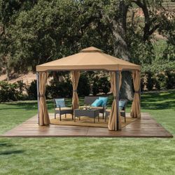 Outdoor Gazebo 10x10 – Curtains & Mosquito Netting 