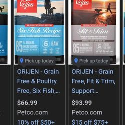 Orijen Six Fish And Fit And Trim 23.5 Lb Dog Food