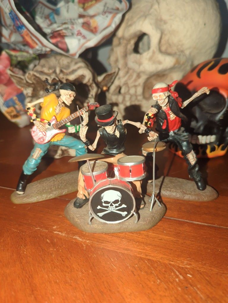 Skeleton Rock Band Figures 
