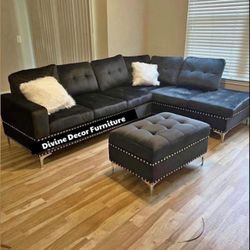 New Sectional + Ottoman 