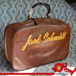 YoU Know Jack Schmidt?!? • 1950's Hand Painted Leather Double Bowling Bag! • Miller Genuine Draft & Columbia 300 Beast Balls!  ●  Milwaukee Wisconsin