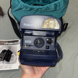 Vintage Polaroid Camera 600 / Vintage JVC Camcorder SuperVHS 600x Zoom/ Vintage Sony Digital Camera