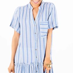 Blu Heaven Today & Everyday Striped Mini Dress