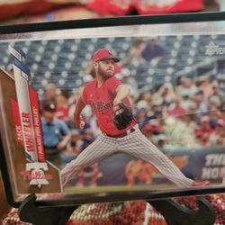 Philadelphia Phillips Zack Wheeler 2020 Topps Update Gold Serial Number 39/2020 Baseball Card 