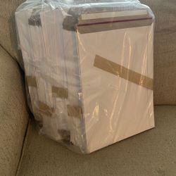 98 Pack 9X12 inch Self Seal Photo Document Mailers Stay Flat White Cardboard Envelopes