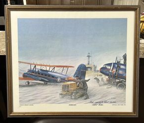 Robert Louis "Bob" Parks Artist Print FEBRUARY Aviation Aircraft Signed Numbered