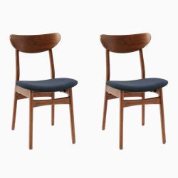 West Elm Classic Café Upholstered Dining Chair (Set of 2) Brand New In Box