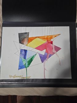 Shapes in watercolor