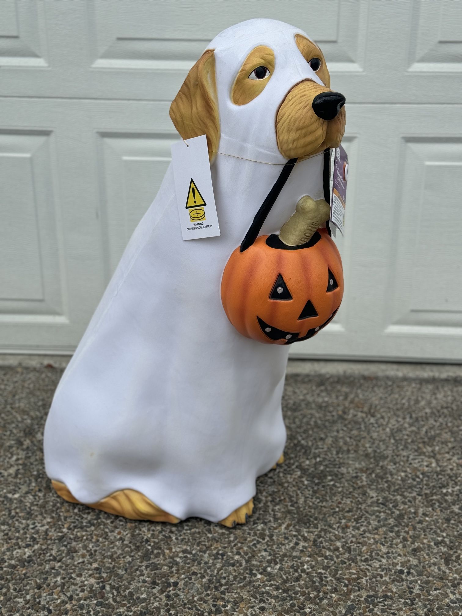 Brand New Home Depot Home Accents Holiday 2.5 ft. LED Ghost Golden Retriever