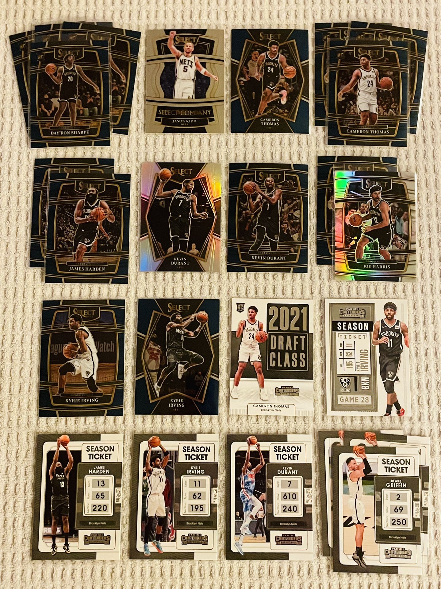 Brooklyn Nets 285 Card Basketball Lot! Rookies, Prizms, Parallels, Short Prints, Variations & More!