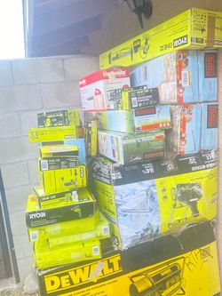 Mixed Power Tool Lot – Ryobi, DeWalt, Black+Decker