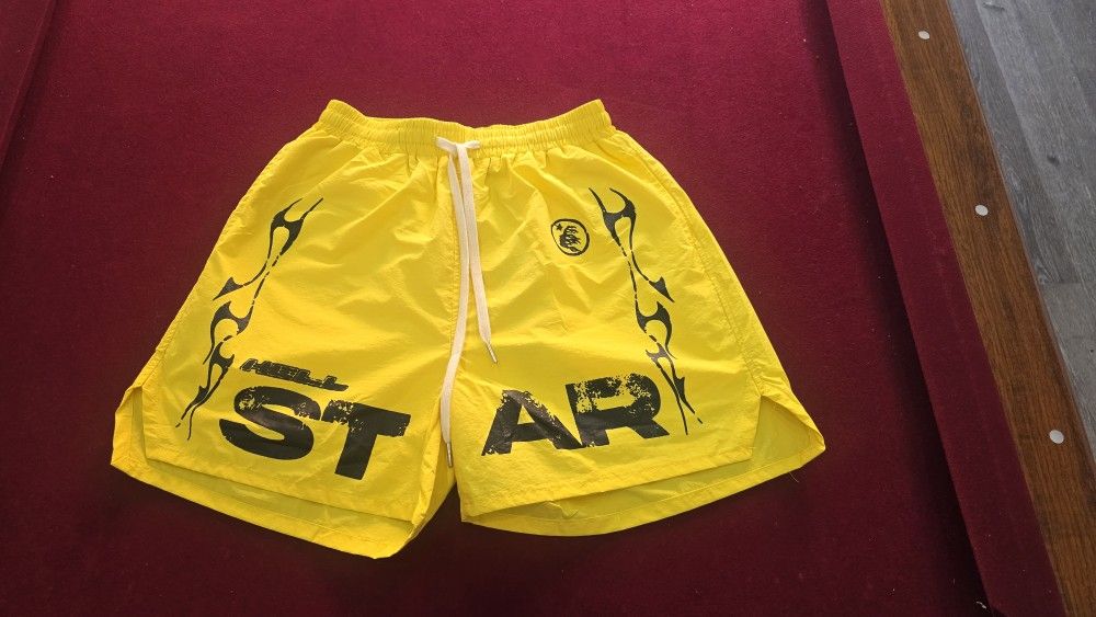 Yellow Hellstar Shorts