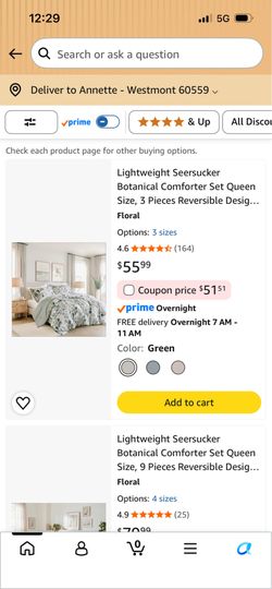 Lightweight queen size comforter, and two shams perfect for summer brand new never used