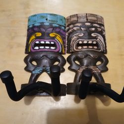 2 Tiki Guitar Display Hangers In Mint Condition 