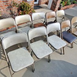 Metal Folding chairs - 10 Available