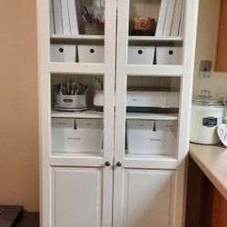 Ikea Liatorp Bookcase With Glass Doors White 