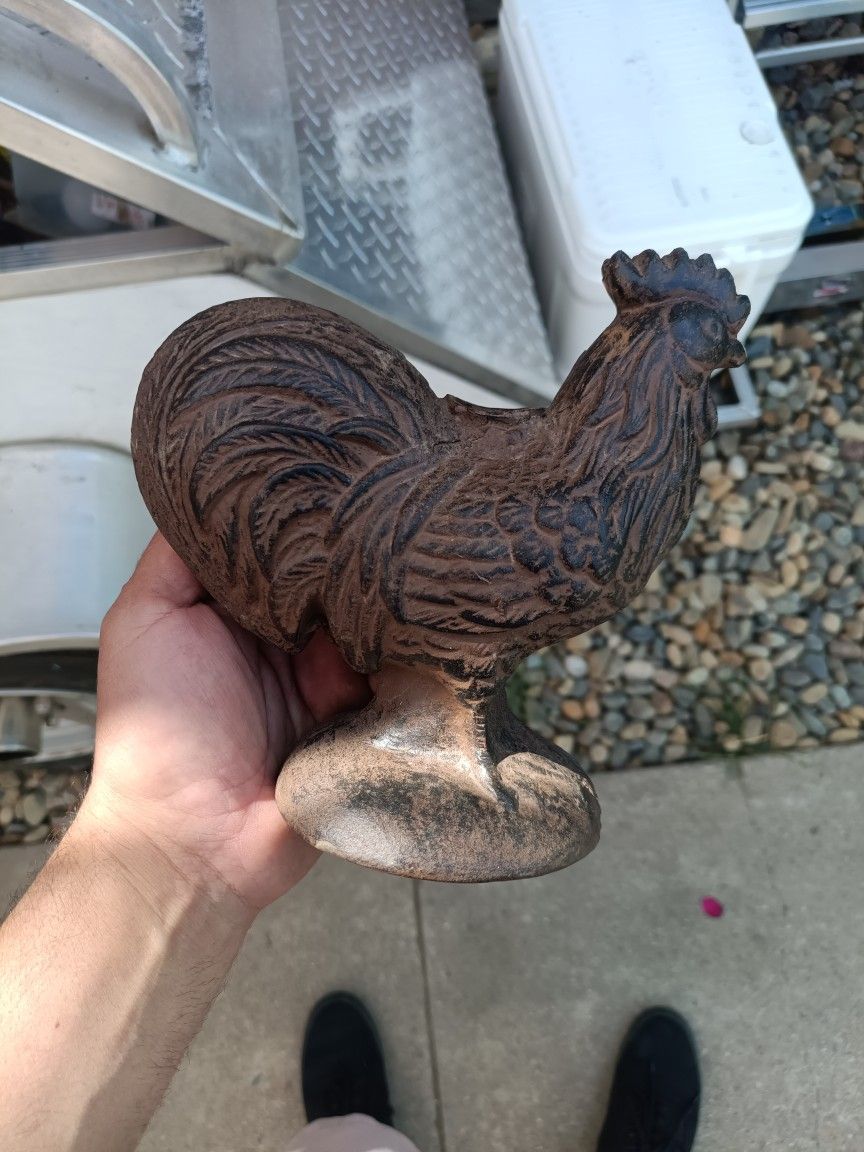 Cast Iron Rooster Chicken