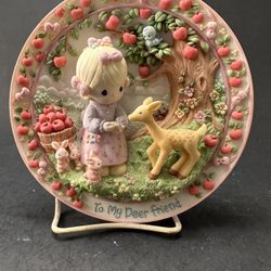 Precious Moments 3D Wall Hanging Plate “To My Deer Friend”