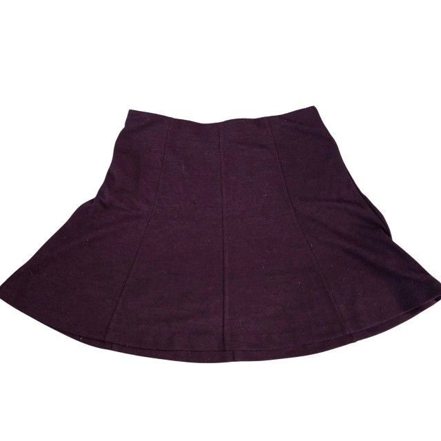 Loft plum elastic A-line skirt, L. EUC.