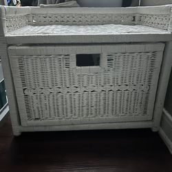 White Basket Drawer (side table or just plain storage)
