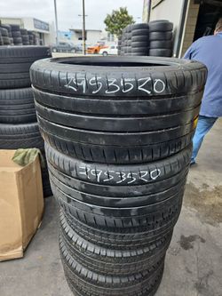 Pair 295/35/20 Michelin Pilot Sport