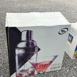 Etched Martini Glasses 