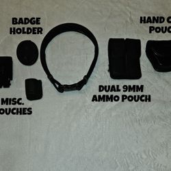 POLICE BELT AND ACCESSORIES 