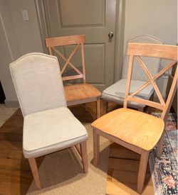 4 Wooden Kitchen Chairs
