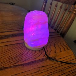 Color Changing Salt Rock Lamp